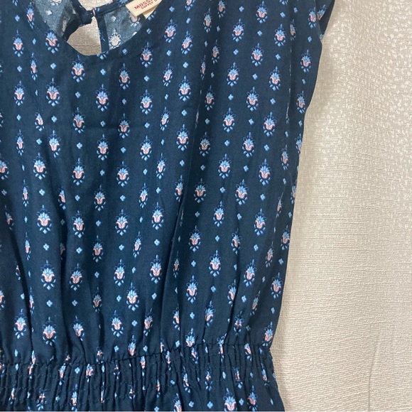 Mossimo Supply Co. Blue and Pink Midi Dress Women’s Size Medium | boho - Picture 3 of 11